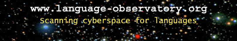 Language Observatory Homepage - Coming up soon