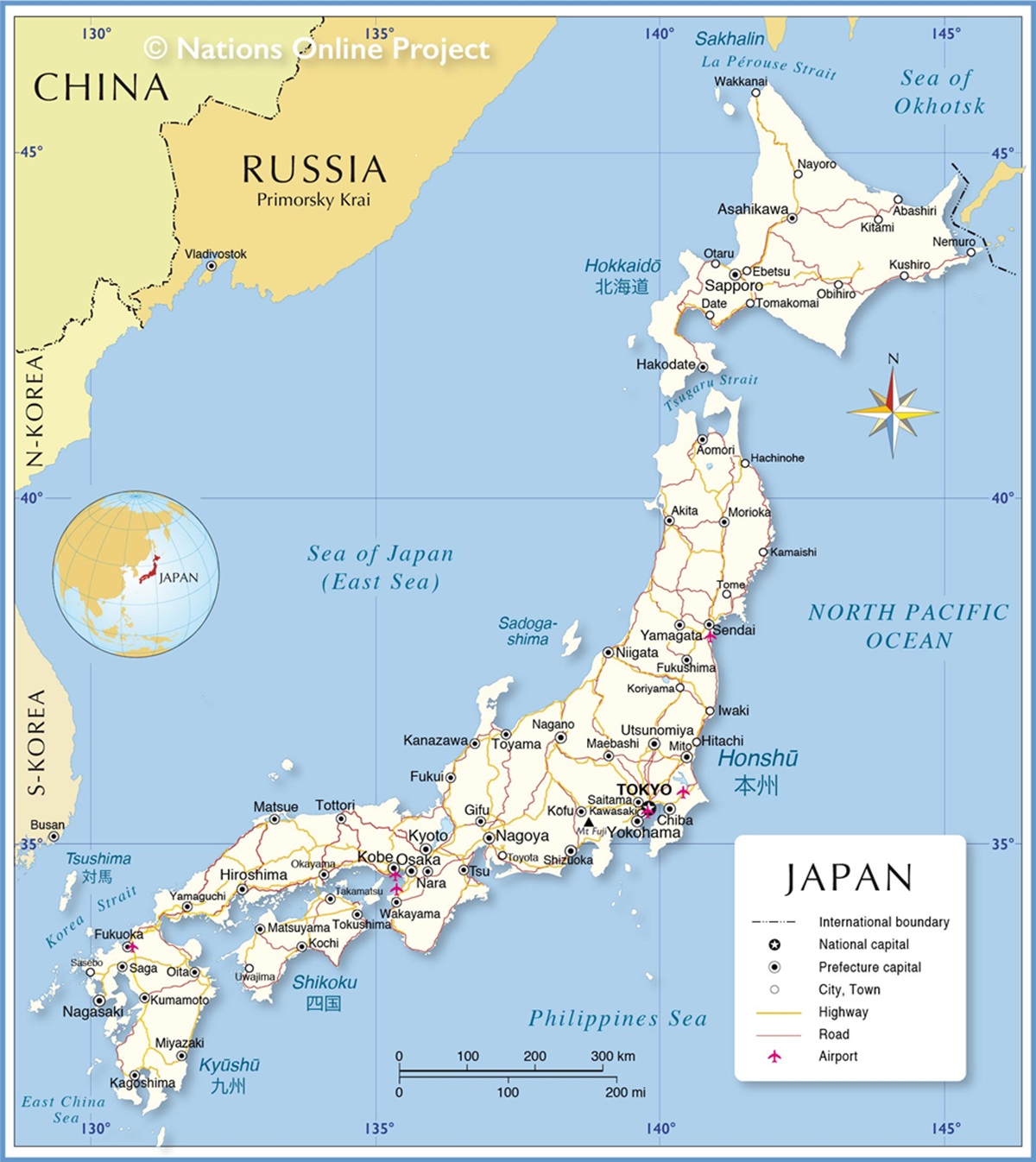 Japan map